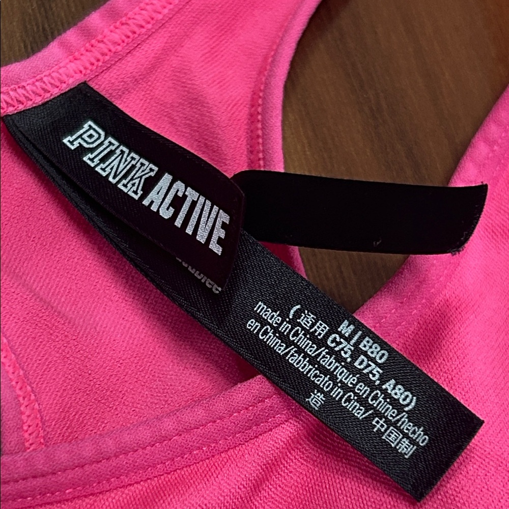 Medium Pink Active Seamless Lightly Lined Sports … - image 2